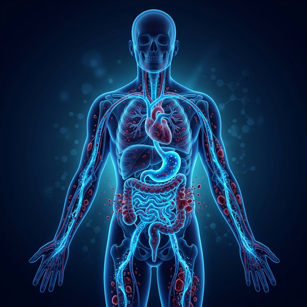 El cuerpo eliminando toxinas ácidas con agua alcalina