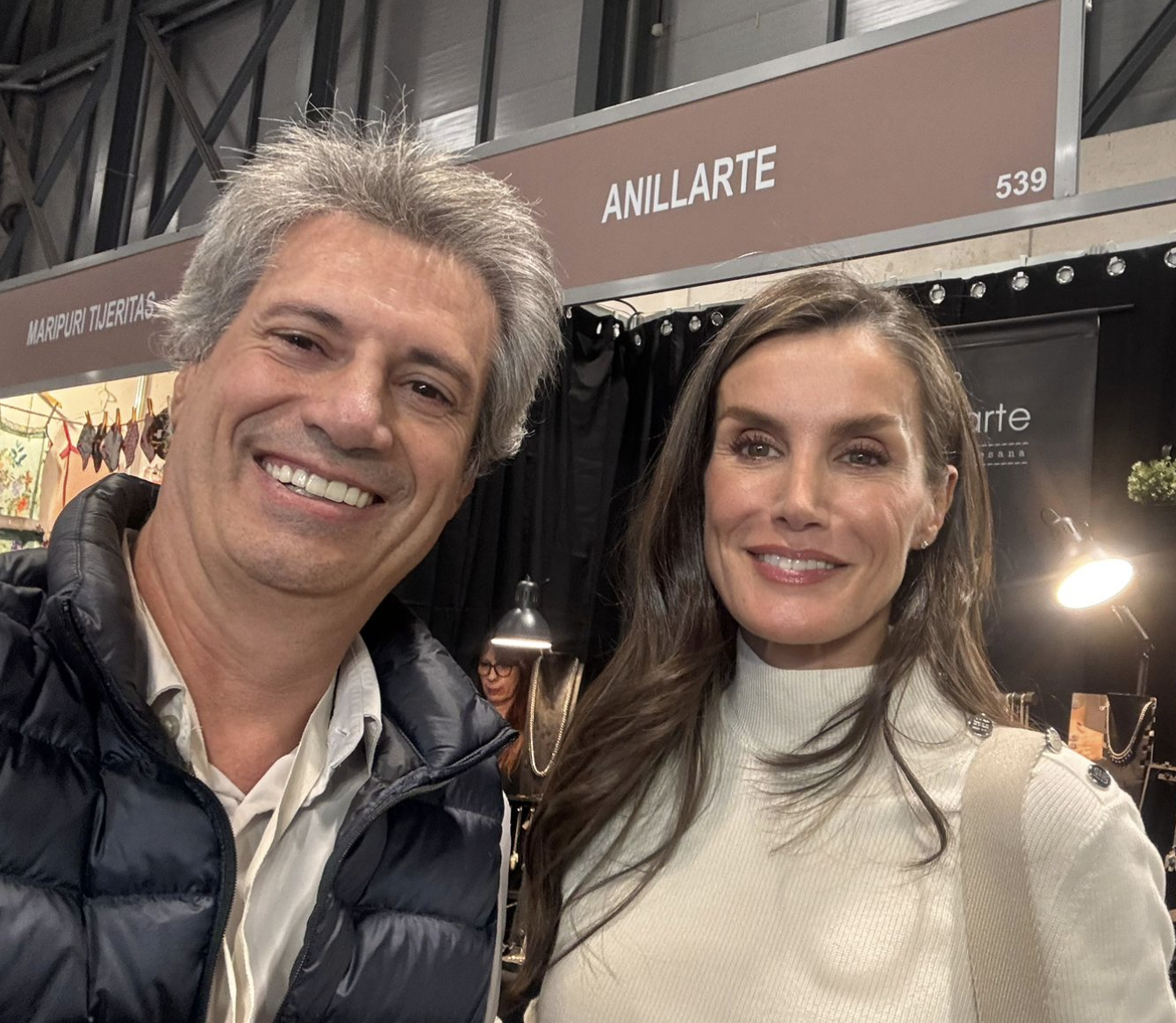 Antonio junto a SM la Reina Letizia en Biocultura IFEMA